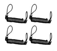 Corda promemoria blocco freno a disco blocco a molla anello a spirale 1 2 m per accessori da ciclismo con filo di acciaio ispessito e fibbia in alluminio (corda promemoria* 4 nero)