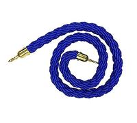 Corda retrattile con 2 ganci, 100-305 cm, corda di canapa per controllo della folla, ideale per locali pubblici, hotel, ristoranti, cinema, colore: blu (3 m)