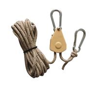 Corda riflettente, corda per regolabile, 6 mm x 5 m, cricchetto, con tenditore, corda resistente ai raggi UV, con portata di 420 lbs, corda da trekking portatile per attività all'aria aperta