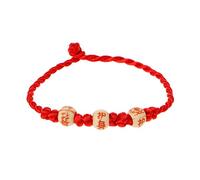 Corda rossa intrecciata in corda rossa alla moda semplice per la preghiera buddista di yoga