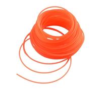 Corda rotonda in nylon resistente da 2,4 mm per tagliare l'erba da giardino, bobina di ricambio da 15 m, adatta a teste di decespugliatore standard, strumento per la cura del prato arancione