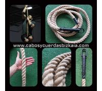 Corda Scalata Vigile Del Fuoco 26mm Cordone Maroma Manila Crossfit Sparto