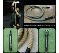 Corda Scalata Vigile Del Fuoco 30mm Cordone Maroma Canapa Crossfit Sparto