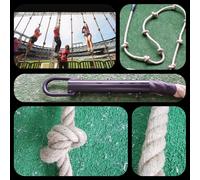 Corda Scalata Vigile Del Fuoco 30mm Cordone Maroma Manila Crossfit Sparto