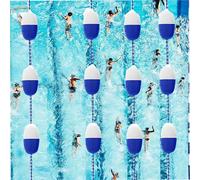 Corda sicura per Piscina Corda di sicurezza for piscina da 8 piedi, 32 piedi, 66 piedi e 110 piedi, facile installazione, efficace visibilità, corda for marcare la piscina, linea di corsia portatile r
