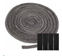 Corda sigillante in fibra di vetro, 2 m, accessorio essenziale per stufe a legna e caldaie (12 mm x 2 m)