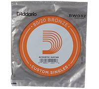 Corda singola D’Addario BW032 per chitarra acustica, Bronze Wound, .032