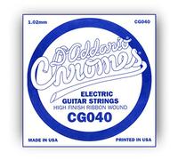 Corda singola D’Addario CG040 per chitarra elettrica, Flat Wound, .040