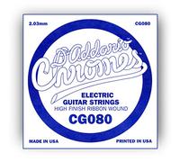 Corda singola D’Addario CG080 per chitarra elettrica, Flat Wound, .080