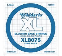 Corda singola D’Addario XLB075 per basso, Nickel Wound, Long Scale, 075 - NUOV