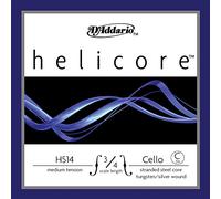 Corda singola DO D'Addario Helicore per violoncello, scala 3/4, tensione media