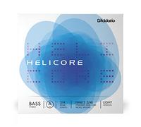 Corda Singola la d'Addario Helicore Hybrid per Contrabbasso, Scala 3/4, Tensione Bassa