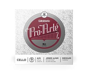 Corda singola SOL D'Addario Pro-Arte per violoncello, scala 4/4, tensione media