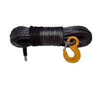 Corda sintetica nera da 12 mm * 30m, corda dell'argano 12mm, for accessori ATV, del verricello Kevlar,Elevata resistenza alla rottura