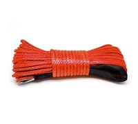 Corda Sintetica per Verricello 6.5 Mm X 15 M, Asudaro Cavo per Verricello Elettrico Da 8300 Libbre Corda Da Traino in Nylon Resistente 12 Fili Corda Sintetica con Gancio per Camion Suv Utv Moto