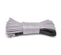 Corda Sintetica per Verricello 6.5 Mm X 15 M, Asudaro Cavo per Verricello Elettrico Da 8300 Libbre Corda Da Traino in Nylon Resistente 12 Fili Corda Sintetica con Gancio per Camion Suv Utv Moto