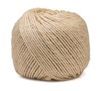 Corda Sisal Naturale 4 mm ±190 m Corda Giardino, Albero per Gatti, Fai da te, Imballaggio