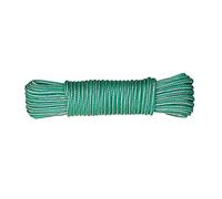 Corda stendibiancheria. 1 x 20 MTS. Tenda per esterni o interni. Stendibiancheria per pulegge, Campeggio, Giardinaggio. Polipropilene intrecciato. Ø 4 mm. (1 x 20 MTS.)