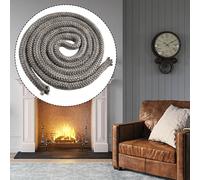 Corda Stufa/Fuoco Lunghezza 3 metri Nero Bianco Corda Fuoco Camini Caldaia