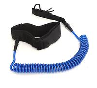 Corda Surf per Piede in TPU Poliuretano, Cintura Elastico Alta Resistenza 10 Piedi - Sicurezza e Comfort con Fibbie Acciaio Inossidabile, Protezione Caviglia per Surfer Esperti e (Nucleo bianco