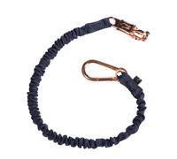 Corda tirante elastica con moschettone classico e antipanico rosa dorato Hkm Spo