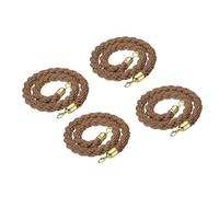 Corda Verticale Resistente da 2,1 Metri con Fibbie Lucide e Anima in Cotone Ritorto, Adatta per Le corsie di Attesa nei Cinema, negli Hotel, Durante Gli Eventi e per Il Controllo della Folla