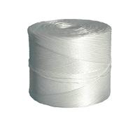 Rotolo di spago - fibra sintetica (PPL) titolo 1/500 - colore bianco - 2 kg - diametro 2 mm - lunghezza 1000 m - Viva Quantita min. 1