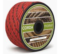 Cordamarket 10mm, Corda drizza Adulti Unisex, Rosso, 25mts