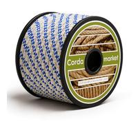 CORDAMARKET 8 mm Corda drizza, Adulti Unisex, Bianco, 50 m