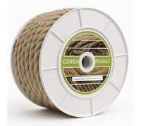 CORDAMARKET Corda Canapa Unisex-Adulto, Marrone, 20 mm a 15 MTS