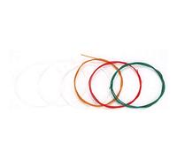 Corde Acustiche per Chitarra Colorata 12 × 11 × 1 Set da 6 Pezzi di Corde in Nylon Metallico Accessorio di Ricambio per Chitarra Acustica Classica