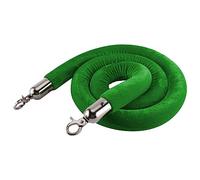 Corde barriera con ganci in acciaio inossidabile, nuova corda divisoria for il controllo della folla, for ristoranti/feste in hotel(Green,Length 1.7M/5.6Ft/67In)