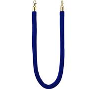 Corde barriera for code con gancio dorato, corda barriera con montanti, for il controllo della folla divisore di code durante feste/cerimonie di apertura in hotel/(Blue,Length 1.2M/4Ft/47In)