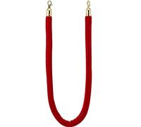 Corde barriera for code con gancio dorato, corda barriera con montanti, for il controllo della folla divisore di code durante feste/cerimonie di apertura in hotel/(Red,Length 2.7M/8.9Ft/106In)