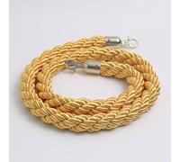 Corde barriera per coda intrecciate con ganci argento/oro, divisorio per coda per il controllo della folla per hotel, barriera in corda di canapa intrecciata per divisore di code, corda di controllo