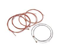 Corde Chitarra Acustica 6 Pezzi 0, 28-1, 33mm per Jazz e Classico | Lega, Confezione Singola Avvolta, per Principianti e Studenti di Chitarra