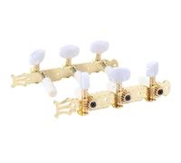 Corde Chitarra Macchine Set di 2 pezzi accordatori for chitarra classica in metallo, meccaniche semi-chiuse, chiavi accordatura 3L 3R per Chitarra Acustica(Color 03)