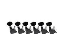 Corde Chitarra Macchine Set di 6 meccaniche for chitarra sigillate, piroli, chiavi e for Fender ST Tele Style per Chitarra Acustica(Black)