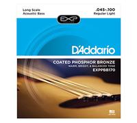 Corde D'Addario EXPPBB170 in bronzo fosforoso per basso acustico, 45-100, Long Scale
