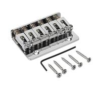 Corde Della Chitarra 6 String 6. 5mm Metallo fisso Hardtail Sella Bridge Top Carico for chitarra for chitarra for accessori for chitarra elettrica, cromo e nero Corde Della Chitarra Acustica ( Size :
