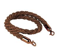 Corde di barriera, corda marrone, barriera di canapa intrecciata marrone for il controllo della folla, corda di sostegno, divisorio di coda for ostacoli(1m (3.3 ft))