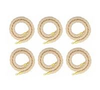 Corde di barriera per il controllo della folla, corda di canapa per musei/compagnie aeree, 6 m, 0,9 m, 1,2 m, 1,5 m, 1,8 m, 2,4 m, 3 m, color albicocca, 1,5 m