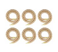 Corde di barriera per il controllo della folla, corda di canapa per musei/compagnie aeree, 6 pezzi, barriera per il controllo della folla, corda intrecciata (cachi, 0,9 m, 1,2 m, 1,5 m, 1,8 m, 2,4 m