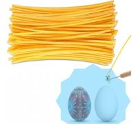 Corde di cera d'api con triplo filtro per kit di decorazione di uova di Pasqua, cera sottile in stile italiano per tecnica di disegno a penna, 120 pezzi, 13,34 cm, set di artigianato natalizio