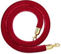 Corde di lusso in velluto - barriera di controllo della folla da 1,7 m per hotel, banche e bar - resistente, design intrecciato per la guida dei visitatori e la gestione delle code