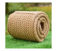 Corde di Manila intrecciate beige spesse 10-28 mm, corda di iuta di canapa naturale resistente da 10-100 m for tiro alla fune, altalena, uso interno ed esterno(D 12mm/0.47",L 80m/262ft)