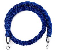 Corde di separazione per Code con Ganci Dorati, barriera in Corda di Canapa Intrecciata per divisori di Code, Corda di Sicurezza per Il Controllo della Folla (C1 10 piedi/305 cm)