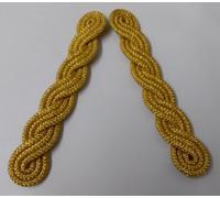 Corde D'Oro Spalla British Made Army Issue No Rank Insignia Cerimoniale