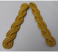 Corde D'Oro Spalla British Made Army Issue No Rank Insignia Cerimoniale