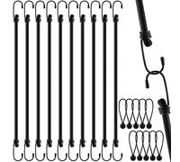 Corde Elastiche con Gancio 10 Pezzi Elastici Portapacchi (100 cm) 10 Pezzi